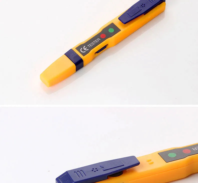 Yellow ABS multifunctional electromagnetic induction tester 144mm with three-speed adjustment for AC voltage detection
