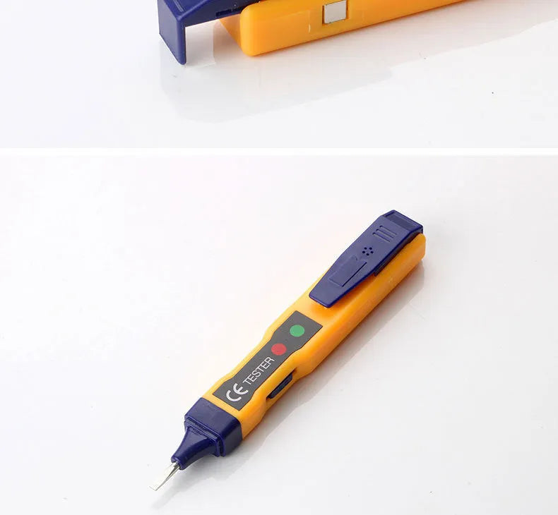 Yellow ABS multifunctional electromagnetic induction tester 144mm with three-speed adjustment for AC voltage detection