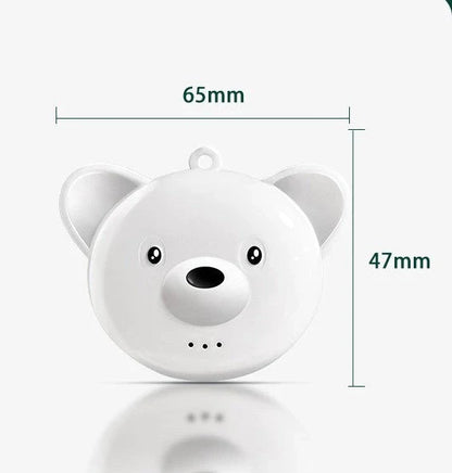 Compact, portable negative ion air purifier with necklace-style design for use in homes, offices, and vehicles