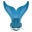 Adjustable swim fin foot flipper in blue, lake blue, and pink for enhanced swimming training