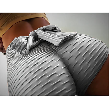 Women's jacquard fitness shorts in navy blue, size M with 35 cm hips and 25 cm length, cotton polyester blend for gym use