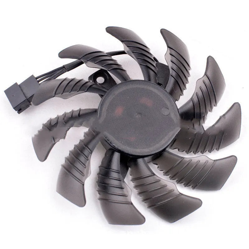 Grey Anchaopu T128010su 12V DC graphics cooling fan for PC heat dissipation