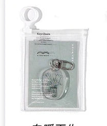 Little Happiness Acrylic Key Chain with Aesthetic INS Landscape Cloud Design