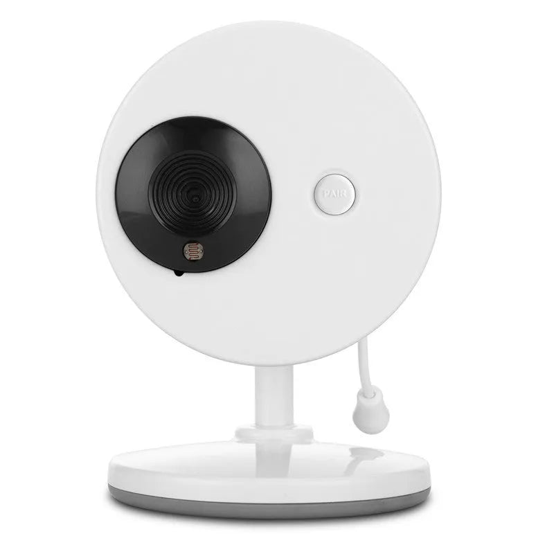 3.5 inch digital wireless baby monitor with UFO-style camera and white ABS housing