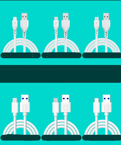 Tianshuntong 5A fast charging cable with 1 metre length and multiple connector options