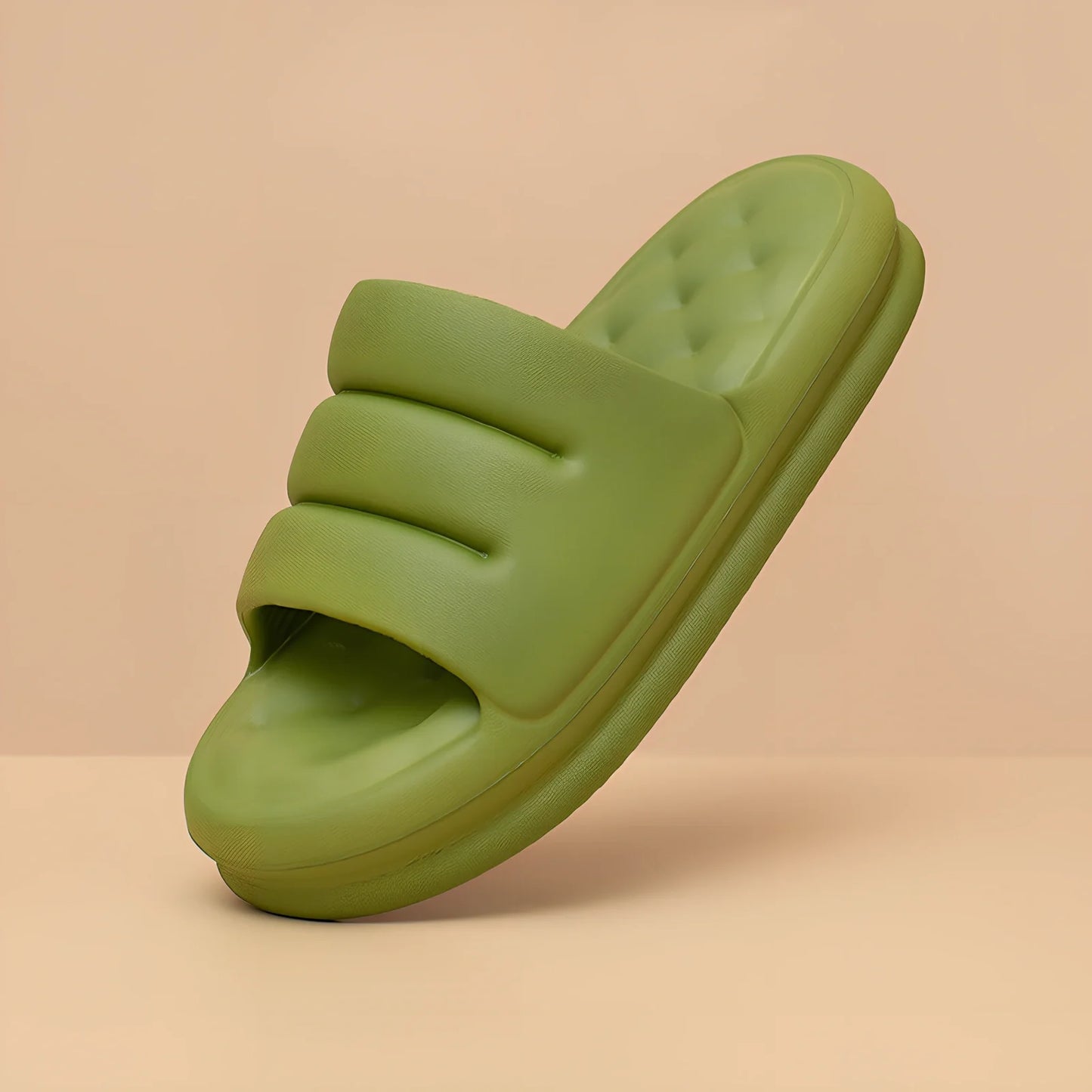 Women's summer EVA slippers with thick sole in multiple colours for home and bathroom use