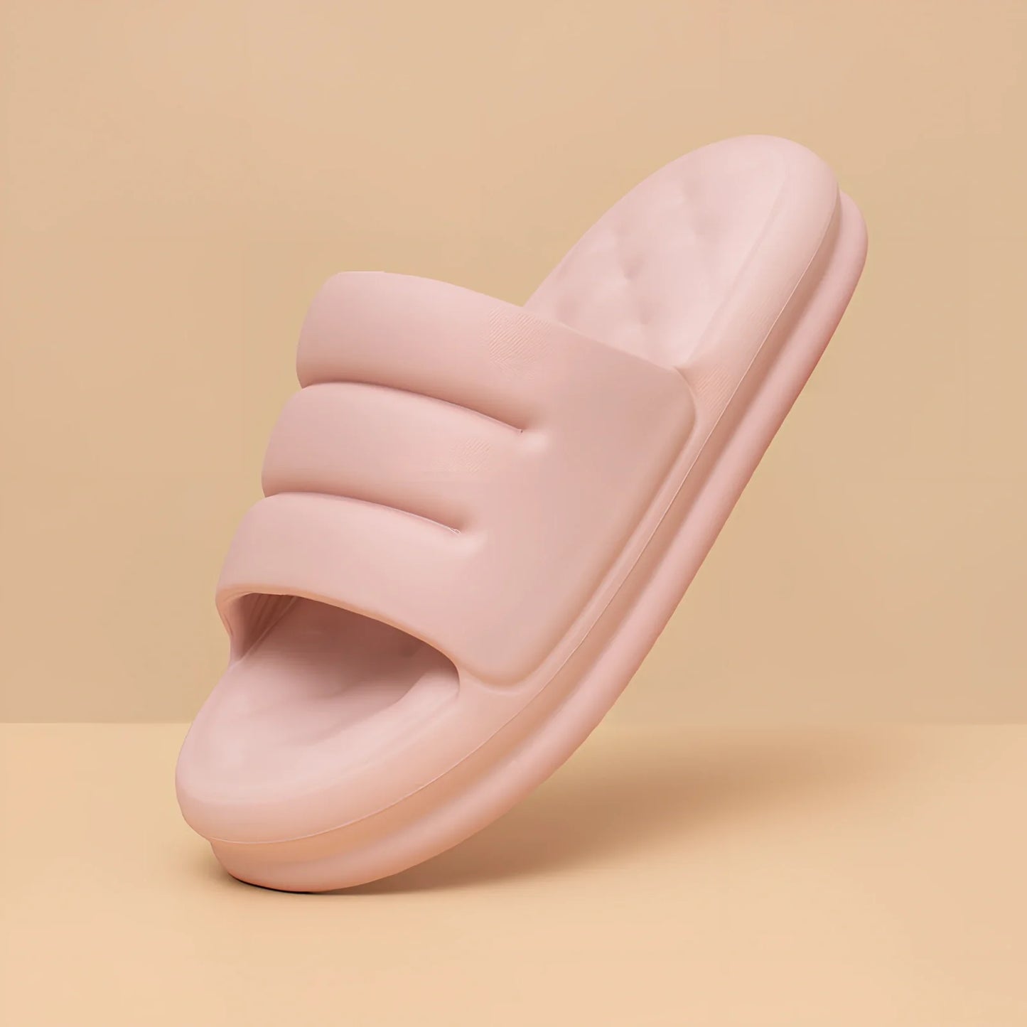 Women's summer EVA slippers with thick sole in multiple colours for home and bathroom use