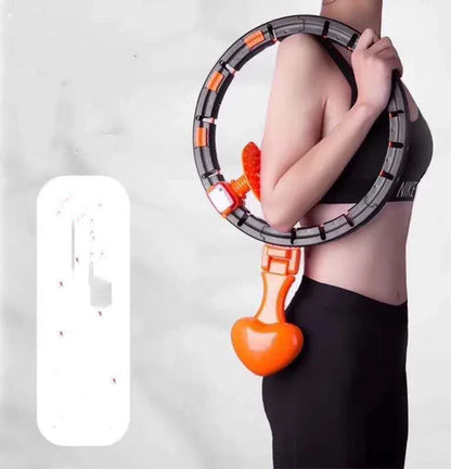 Smart, adjustable hoop for toning abs and slimming waist, designed for Kiwi fitness enthusiasts