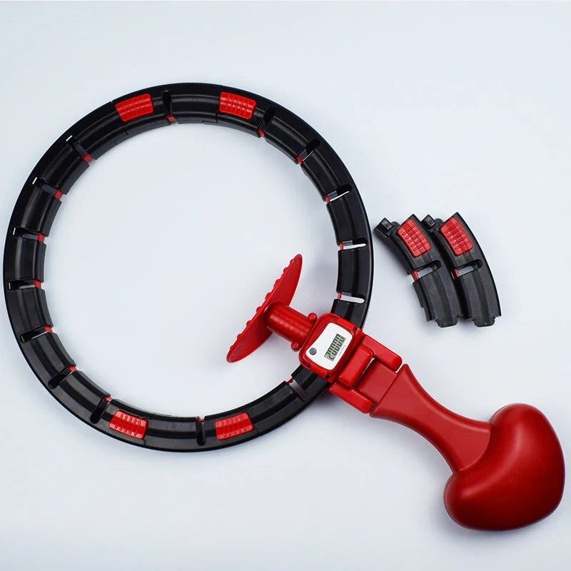 Smart, adjustable hoop for toning abs and slimming waist, designed for Kiwi fitness enthusiasts