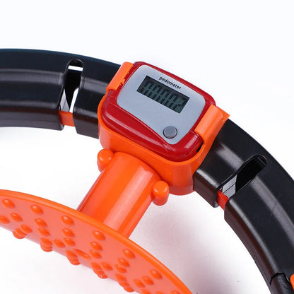 Smart, adjustable hoop for toning abs and slimming waist, designed for Kiwi fitness enthusiasts