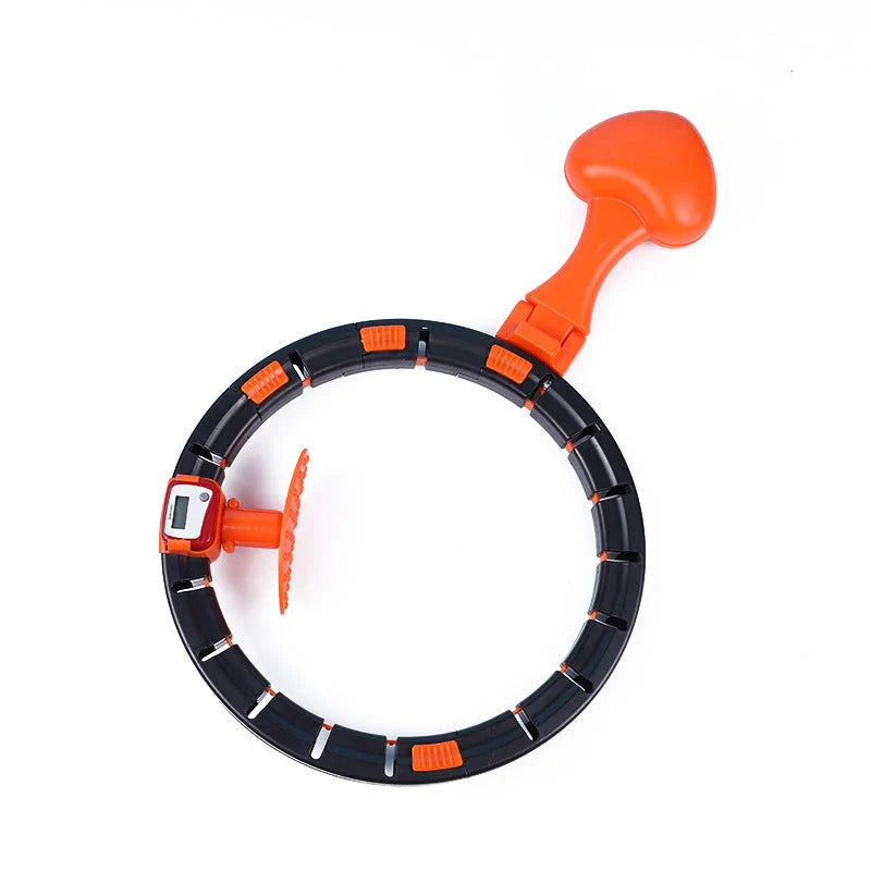 Smart, adjustable hoop for toning abs and slimming waist, designed for Kiwi fitness enthusiasts