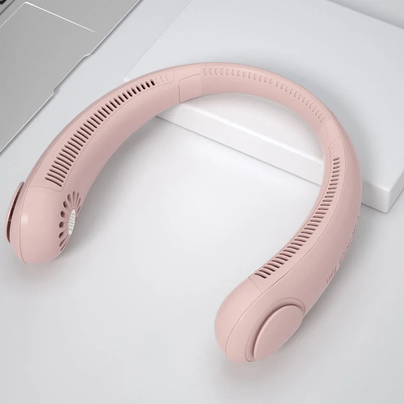 Leafless Hanging Neck Fan in various colours with USB charging