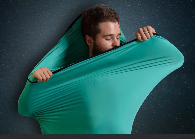 Naturehike High Elastic Sleeping Bag in Colorful Orange for outdoor travel - lightweight 400g cotton filling envelope design