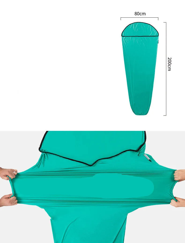 Naturehike High Elastic Sleeping Bag in Colorful Orange for outdoor travel - lightweight 400g cotton filling envelope design