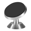 Universal magnetic car phone holder with 35.5mm x 40mm base plate in black silver gold colours