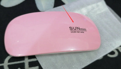 USB Nail Light LED Portable 6W in pink and white with adjustable angle for quick drying