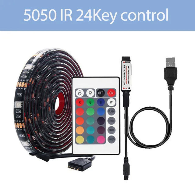 Bluetooth light with infrared remote control TV background light LED strip dimmable