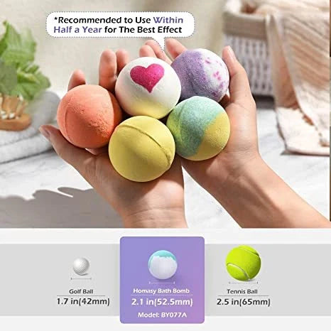 14-piece explosive salt ball bath bomb gift box with varied fragrances for relaxing baths