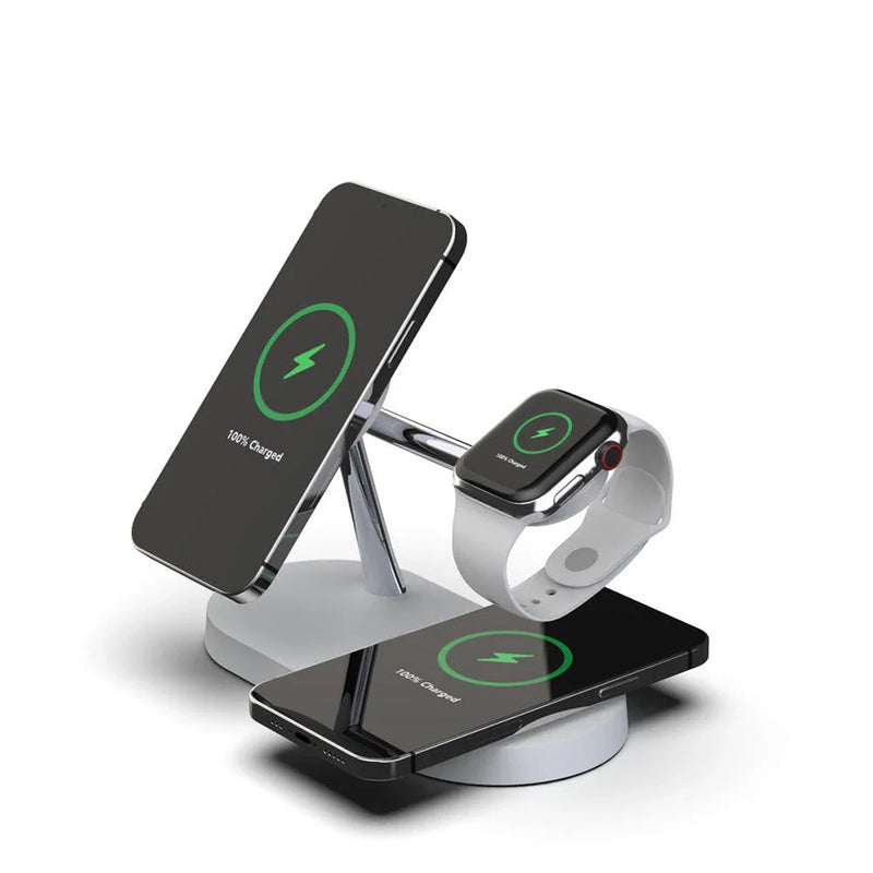 5-in-1 Magnetic Wireless Charging Station for Phone, Watch, and Earbuds