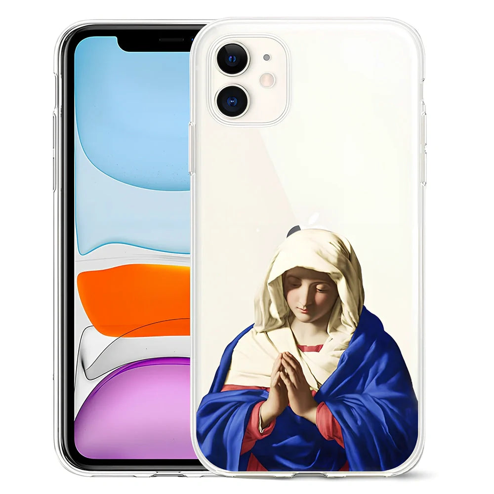 Van Gogh inspired painted TPU phone case for iPhone 12, featuring starry sky art design in solid colours, 15cm length with 1.5mm thickness