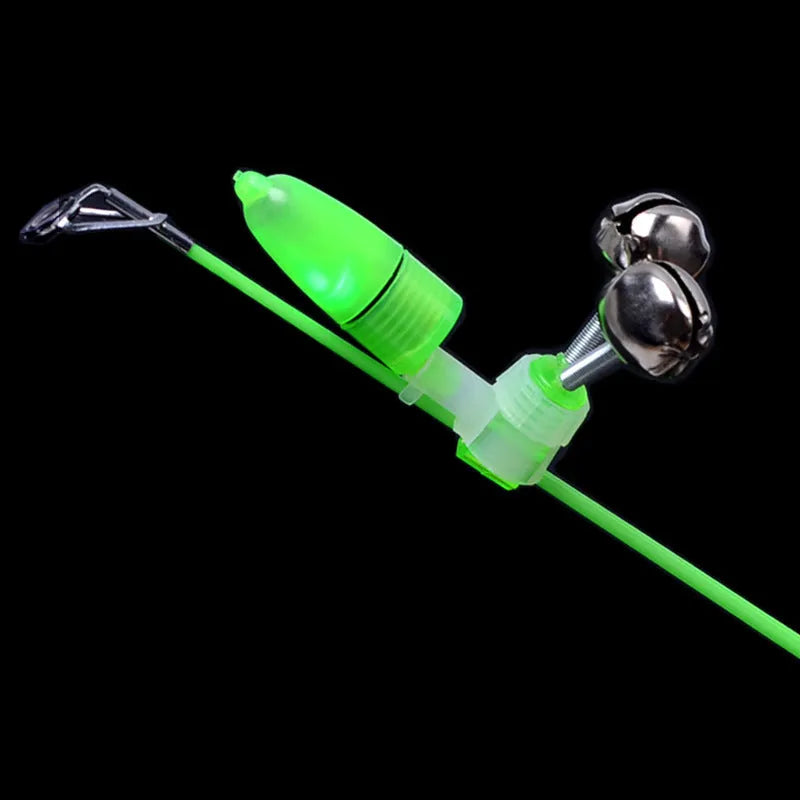 Fishing bell attachment for sea rods with anti-swing design and multi-function jack