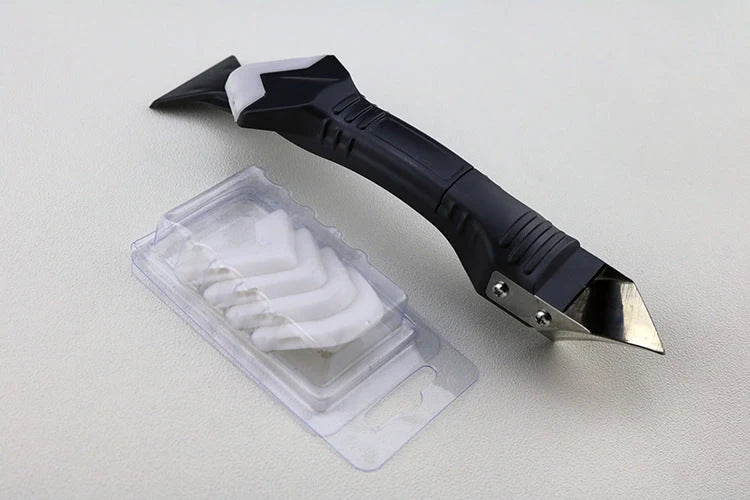 3 in 1 Silicone Removal and Caulking Tool Kit with various tools for sealant application and removal