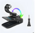 360-degree rotating backpack clip for GoPro and action cameras with aluminium alloy and ABS plastic construction