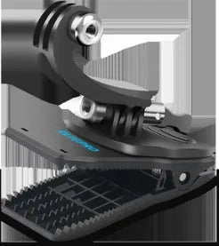 360-degree rotating backpack clip for GoPro and action cameras with aluminium alloy and ABS plastic construction