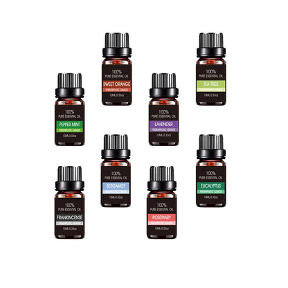Organic Essential Oils Set - 20 different therapeutic-grade oils for aromatherapy