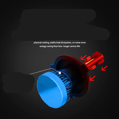 GM compatible LED car headlights with 3600LM luminous flux and aviation aluminum construction