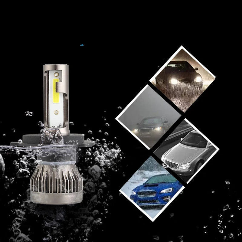 GM compatible LED car headlights with 3600LM luminous flux and aviation aluminum construction