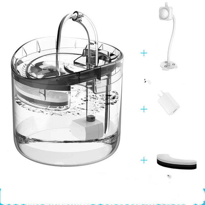 Automatic pet water dispenser with 1.8L capacity for cats and dogs