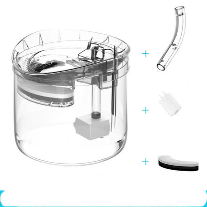 Automatic pet water dispenser with 1.8L capacity for cats and dogs