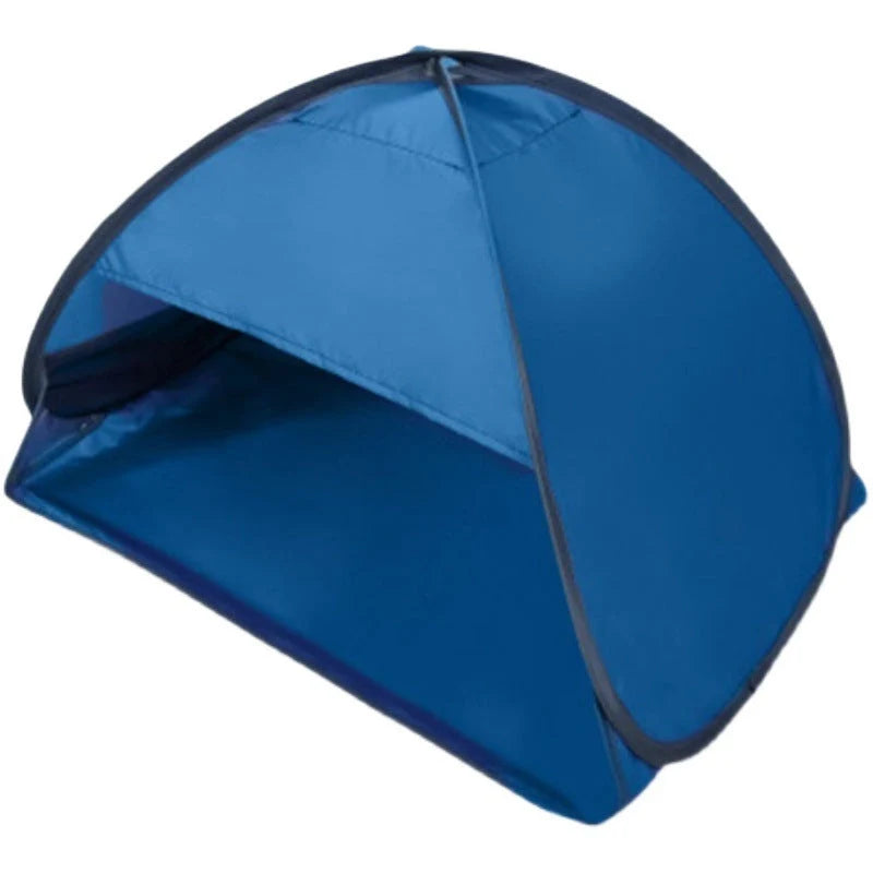 Mini portable beach shade awning with ventilation windows for sun protection