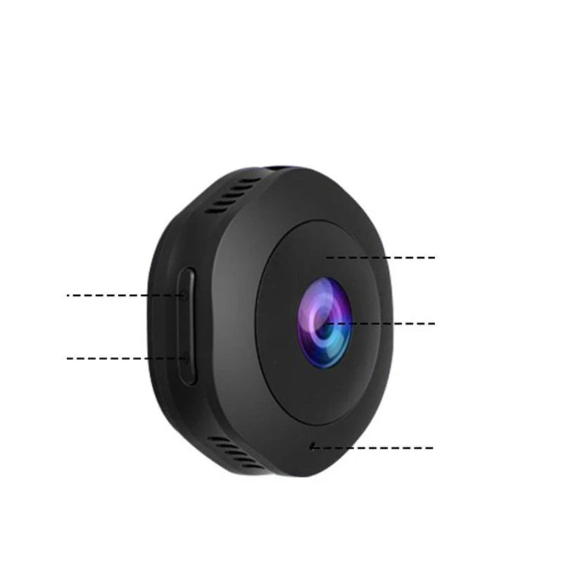 1080p HD Mini Camera with Wireless Mobile App and Night Vision Capabilities