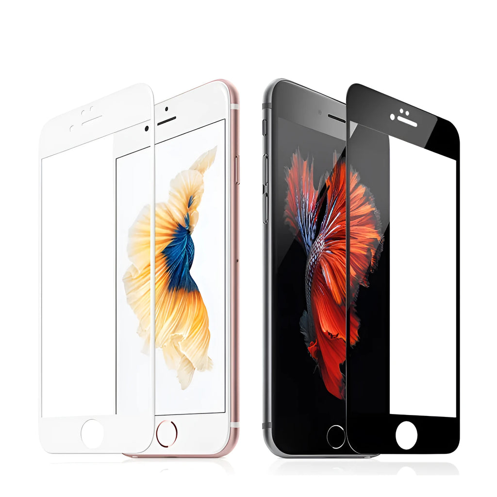 iPhone tempered glass screen protector with anti-fingerprint coating for 6 and 7 series models