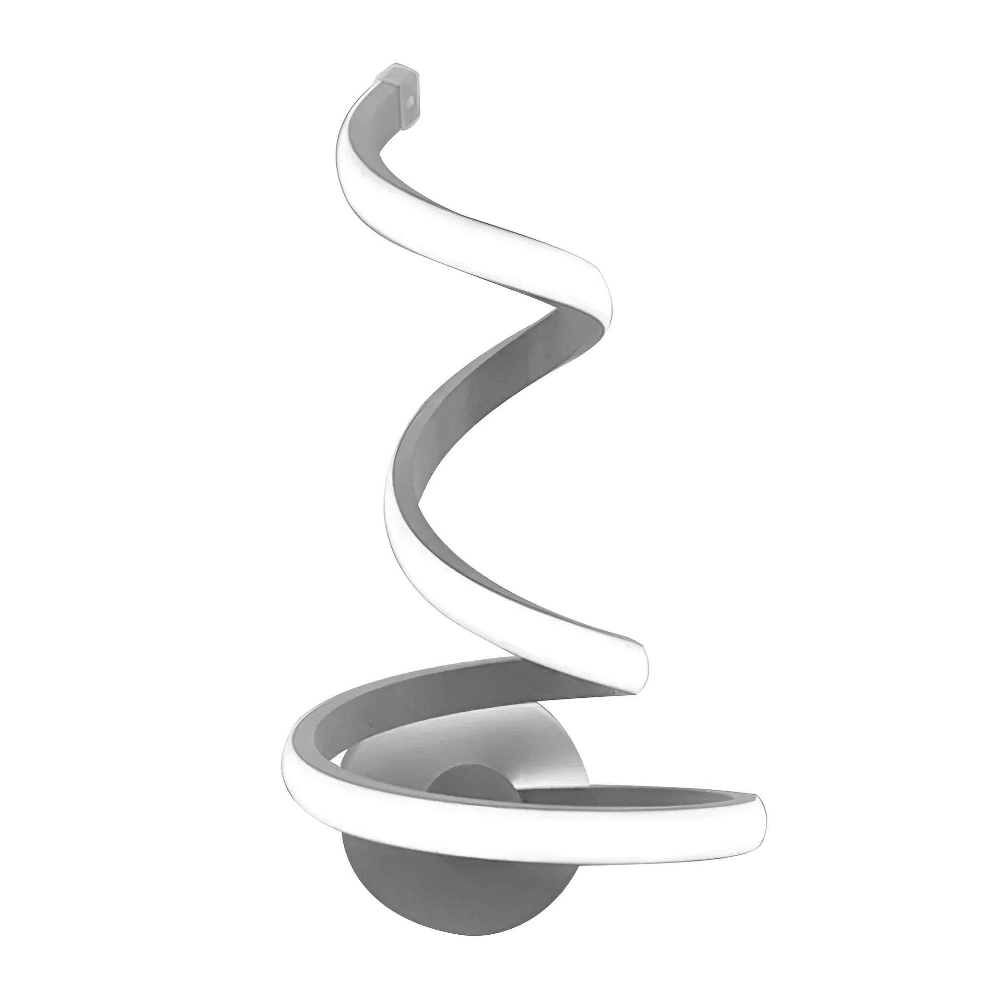 Modern aluminium wall lamp with snake design in warm white or cool white lighting