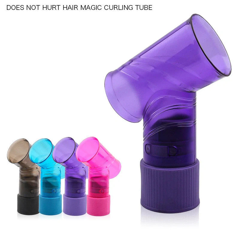 Tornado Magic hair dryer in black with UK plug, showing 2200W rating and temperature control buttons