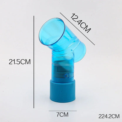 Tornado Magic hair dryer in black with UK plug, showing 2200W rating and temperature control buttons