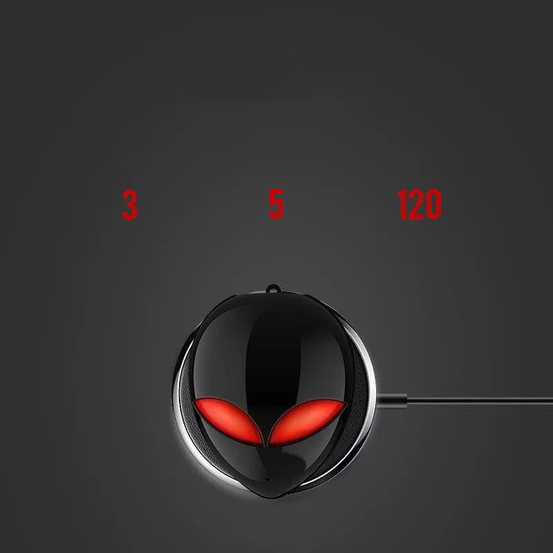 Creative Outer T8 Starman Bluetooth Headset with alien design and wireless charging case