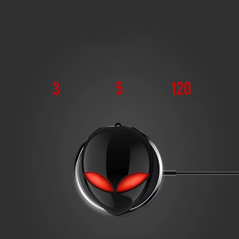 Creative Outer T8 Starman Bluetooth Headset in white and black colors with wireless charging case