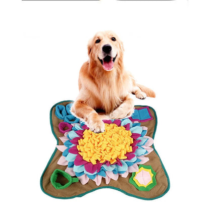 Environmental Training Blanket Mat for pets, featuring plush material and non-slip bottom