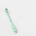 Yellow foldable USB rechargeable book light showing reading and night light modes