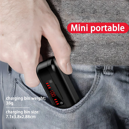 Wireless Bluetooth 5.0 TWS earbuds in V7 LED button version with charging box and ear caps