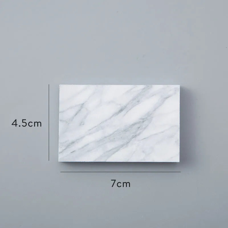 Lingyi cartoon note paper in cement grey, marble, and texture red colours, big and small tearable sticky pads