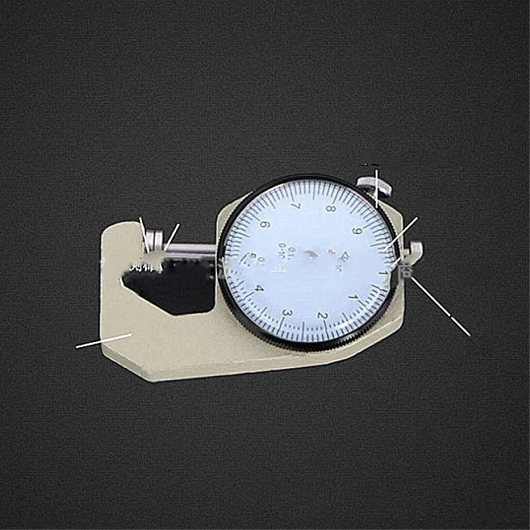 Thickness gauge for measuring steel tubes, films, cloth materials with 0-10mm and 0-20mm ranges