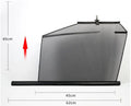 Auto retractable transparent polyester fibre sunshade curtain installed on car window, lifting with glass