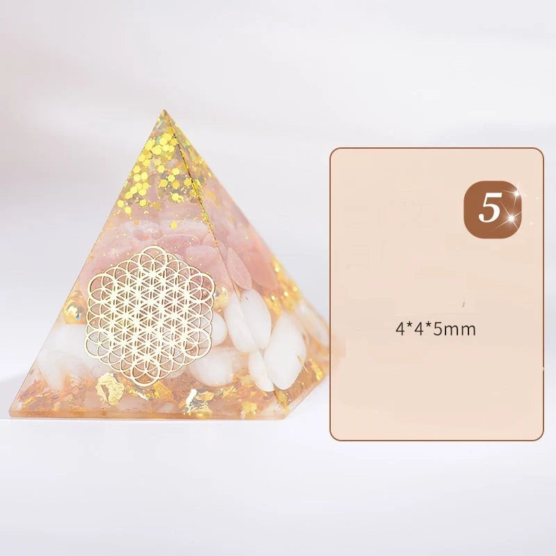 Orgone Pyramid for EMF protection and energy conversion, 4*4*5cm