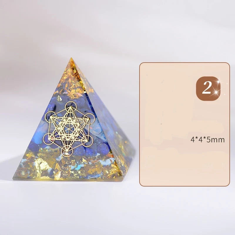 Orgone Pyramid for EMF protection and energy conversion, 4*4*5cm