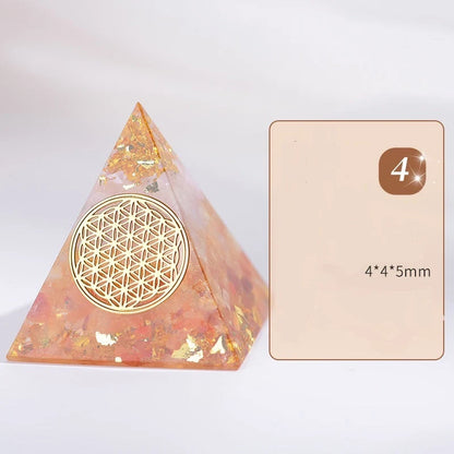 Orgone Pyramid for EMF protection and energy conversion, 4*4*5cm